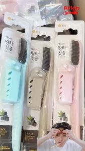 wangta toothbrush แปรงสีฟันจองกุก แปรงสีฟันไอดอลเกาหลี  ขนนุ่ม หัวแปรงขนาดพิเศษ (คละสีด้าม)[ แท้/พร้อมส่ง ]