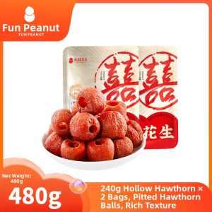 HuanXiHuaSheng | Whole Hollow Hawthorn Preserved Fruit Snacks