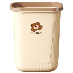 Square Large Capacity Trash Can Home Use Uncovered Bedroom Bathroom Kitchen Popular Paper Basket Living Room Warmth Trash Bin