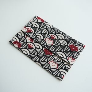 Portable 40-Drawers Soft Tissue Holder Small Milk Skin Facial Tissue Bag Fabric Material Cartoon Design Home Storage Organizer