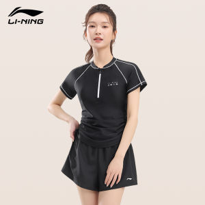 Li-Ning | Đồ Bơi Dành Cho Phụ Nữ Plus Size Phong Cách Kín Đính Slimming