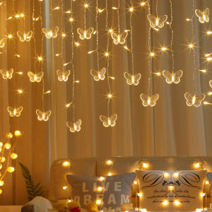 Birthday Proposal Decorative LED Flashing Light Curtain Lights Starry Sky Ice Strip Lamp Nordic Style Bedroom Decoration