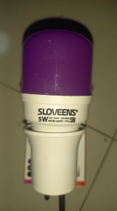 Lampu led sloovens 5w warna warni/ Led Colourful-UNGU PAKE FITING-S6