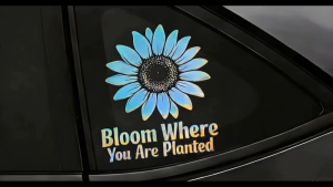 Sunflower Sticker Decal Waterproof Vinyl Sticker for Car Laptop Helmet Tumbler Wall Decor Ebike Motorcycle Scrapbook
