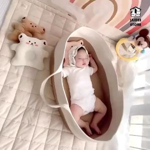 รูปแบบเปล่า ตะกร้านอนเด็กทารก กระเป๋านอนเด็กทารก ต้นทุนเพิ่มเติม ขนาดใหญ่ เก็บผ้าอ้อม กระเป๋าอเนกประสงค์