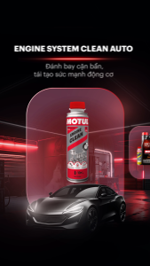 Combo Dầu nhớt xe ô tô MOTUL POWER SUV 5W30 5L và Phụ gia vệ sinh động cơ xe ô tô - ENGINE CLEAN AUTO 300ml