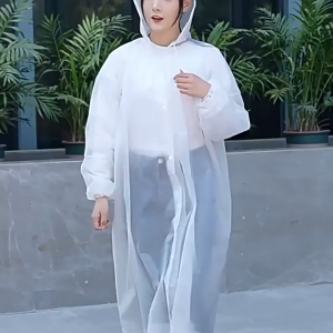 GYT Jas hujan EVA tebal bersatu/Jas hujan dewasa/Umum untuk pria dan wanita