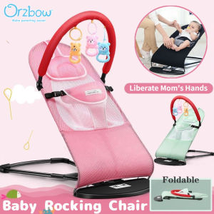 Orzbow เปลโยกเก้าอี้อ่อนนุ่มสำหรับเด็กอ่อนแรกเกิดเก้าอี้โยกเด็กพับได้สำหรับผ้าคุณภาพสูงเปลโยก