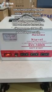 Promo Matsunaga Stabilizer SVC-1000: Pilihan Daya 2000W/500W