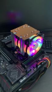 6 Heat Pipes X99 CPU Air Cooler RGB PC Radiator For Intel LGA 1700 1200 115X 2011 1366 X79 775 AMD AM4 AM5 Silent Cooling Fan