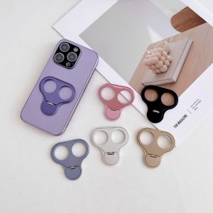 ตัวยึดโทรศัพท์แบบหมุนได้ 360 องศา โลหะ น้ำหนักเบา บางเฉียบ ติดหน้าจอได้ 2 ทาง ตัวยึดโทรศัพท์แบบมีรู 2 ช่อง