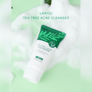 Sữa Rửa Mặt Tràm Trà LAIKOU Tea Tree Acne Cleanser Tuýp 50g – Kiềm Dầu Nhờn Giảm Mụn Se Khít Lỗ Chân Lông Làm Sạch Sâu Tạo Nhiều Bọt Mịn