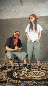 DENIMITUP H Logo X Kawung - Black - Bandana