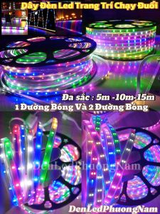 [COMBO 5m/10m/15m Tặng Nguồn] Dây đèn led 2835 nháy Chạy đuổi  chống nướcđèn led hắt trầntrang trí phòngcây cảnh