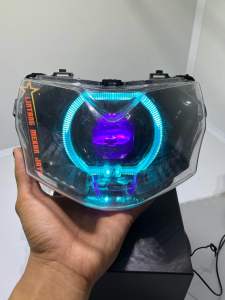 Lampu biled Shogun SP 125 fi BILED MATRIX X1 ukuran 45 inc cahaya biled asli