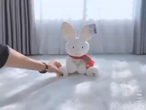 Gấu bông voi thỏ nhồi bông ú òa Umoo vẫy tai và phát nhạc chơi đùa với bé Keroshop