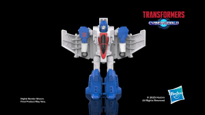 Transformers CYBERWORLD Autobot Mirage Cyber Changers 4-Inch Action Figure Quick Change to Jet Mode Robot Toys for Boys and Girls 6 and Up