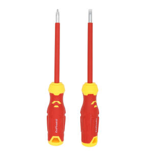 Hot Sale 230mm VDE Insulated Electricians 6.5mm Slotted Phillips Head Screwdriver with VDEHandle for Electrician Maintenance
