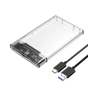 Box ổ cứng di động 2.5 inch trong suốt USB 2.0 3.0 type C