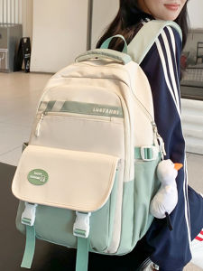 Burden-Reducing Spine Protection Large Capacity Middle School Student Juniors Schoolbag Female High School Student Girl Primary School Student Waterproof Backpack