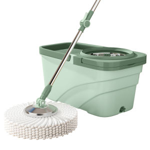 ชุดถังปั่น+ไม้ถูพื้น Spin Mop ไม้ม็อบสามารถหมุนได้ 360 องศา ทำความสะอาดได้ทุกคราบ ไม่มีคราบตกค้าง ถังถูพื้น มีหูหิ้ว สะดวกในการเคลื่อนย้าย