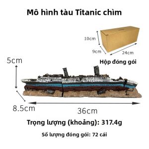 QUEZHOU | Trang Trí Bể Cá Mô Phỏng Tàu Titanic Mới Đóng Hộp