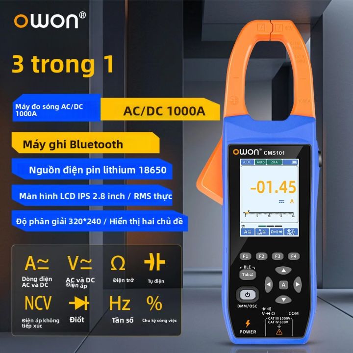 Máy Đo Kìm Đa Năng Owon CMS101 3 Trong 1 1000A AC/DC Tích Hợp Dao Động ...
