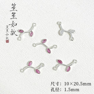 Double Rose Pendant DIY Handmade Beading Materials Bracelet Necklace Jewelry Loose Beads Accessories Alloy Plated Silver Gold