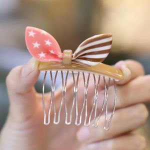 กิ๊บติดผมหูกระต่ายสีธงชาติ 25 หยวน กิ๊บติดผมแบบหนีบ ตกแต่งผม ด้ามจับสไตล์เกาหลี ใหม่ล่าสุด ไม่ต้องติดเพชร