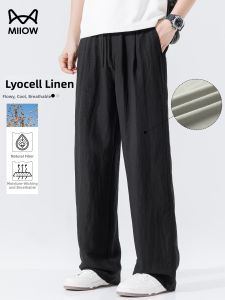 MiiOW | Cool Lightweight Linen-blend Trousers