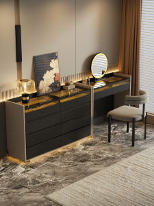 Italian Minimalist Luxurious Jewelry Storage Dressing Table Fingerprint Lock Chest