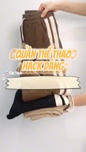 Quần Nhung Sọc Bo Gấu Phối Chữ Đùi Phong Cách Trẻ Trung Cho Bạn Nữ - LCXQ110