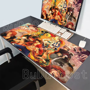 Bandai | HD Printing One Piece Luffy Roronoa Zoro Anime Gaming Mouse Pad PC Keyboard Overlock Mousepad Office 400x900mm Non-Slip Desk Mat