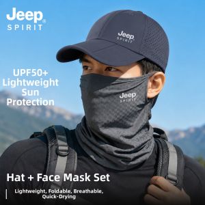 JEEP SPIRIT | Sun Protection Breathable Mesh Ice Silk Visor Hat