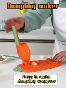 2in1 Dumpling Maker Curry Puff Skin Press Dough Presser Skin Wrapper Mold With Spoon / Kelim Karipap