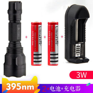 LED UV Light 3W 5W Woods Lamp 365nm 395nm Money Detector Amber Jewelry Fluorescent UV Adhesive Curing Aluminum Alloy Outdoor Camping Travel Flashlight