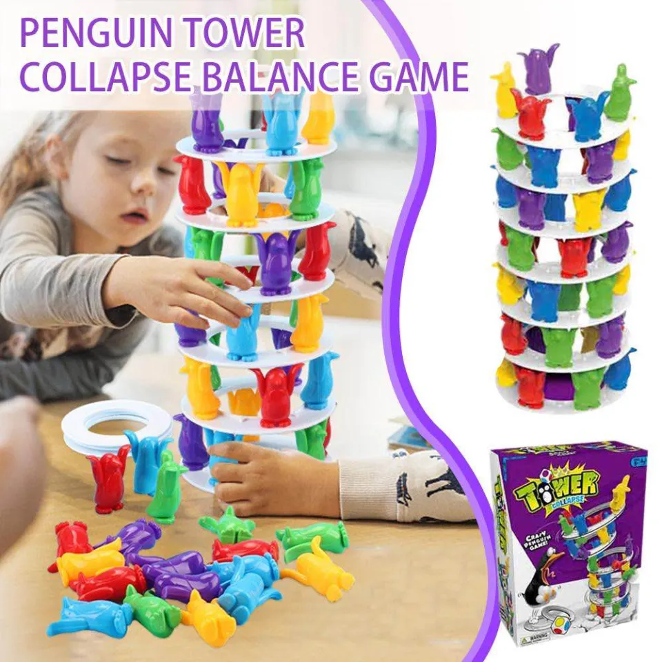 Tower Collapse Game Crazy Penguin Game Fun Board Games Toys - Blue Elephant  Ph | Lazada PH