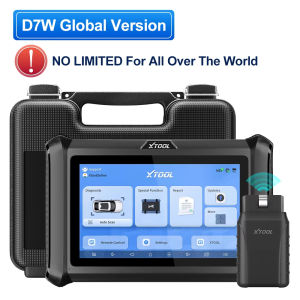 XTOOL D7W D7 BT Bluetooth Diagnostic Tool All System Car Automotive Scanner ECU Coding Bidirectional 39 Resets CANFD DOIP FCA