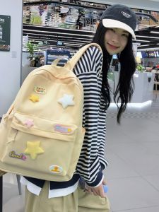 Ba Lô Ngôi Sao Phong Cách Hàn Quốc Dành Cho Nữ Sinh Trung Học Sinh Viên Đại Học Đôi Vai Cỡ Lớn Dễ Thương Ba Lô Nữ Hoạt Hình Anime