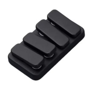 Meade | Piano Keys Magnetic Fidget EDC Slider Rectangle Seesaw Push Card Portable Fingertip Gyro for Adults ADHD Anxiety Office Toy Gift
