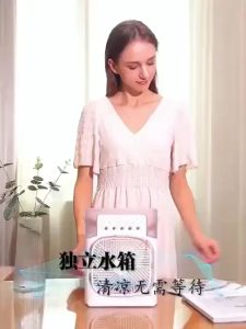 **Malaysia Seller** 3 in 1 Mini Air Cooler USB Connection Portable Fan Humidifier Purifier Mist Cooler with 7Colors LED Light