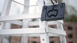 Solar-powered clip-on light garden light door clip-on light 192 ultra-bright LED beads outdoor waterproof.