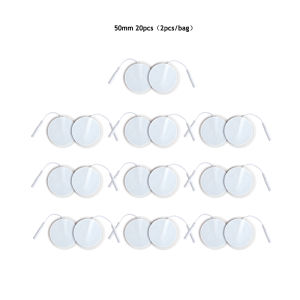 YINHANG | 5cm Circular Electrode Pads with Tail for Electric Digital Muscle Massager Adhesive Relaxation Stickers for Stimulator