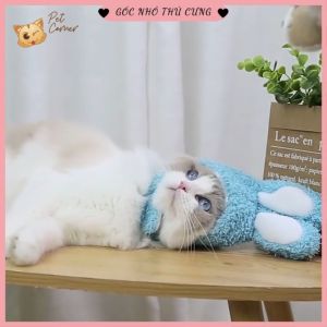 Mũ tai thỏ xinh xắn cho thú cưng nón cho chó mèo