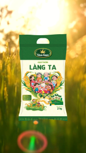 Combo 5 Túi Gạo Thơm Làng Ta - Chính Hãng Vua Gạo - Túi 2kg (Cam kết date mới)