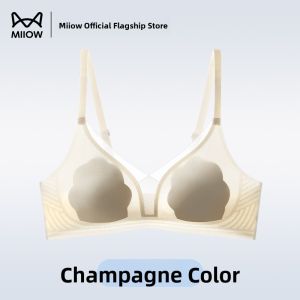 Miiow | Thin Lightweight Underwire Push-up Bra with Petal Cups and Ice Silk Seamless
