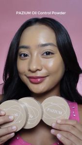 PAZIUM แป้งพัฟ แป้งผสมรองพื้น Pressed Powder คุมมัน กันน้ำ กันเหงื่อ 10กรัม