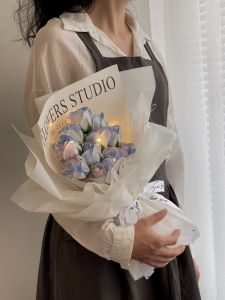 Everlasting Artificial Roses Full Sky Star Flowers Birthday Graduation Small Bouquet Gifts for Goddess Mothers Day Business