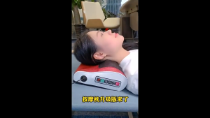 PONYHOME Roller Cervical Massage Pillow Massage Cushion Neck Massager Shoulder Back Waist Body Massager