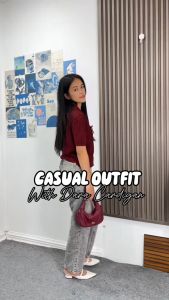 Dara Top Shirt - Rajut Crop Wanita